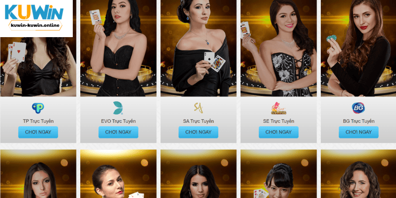 Điểm qua các nhà phát hành đã bắt tay hợp tác cùng Casino KUWIN